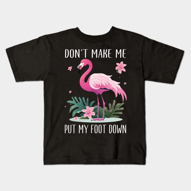 Pink Paradise Flamingo Love, Must-Have Tee for Tropical Vibes Kids T-Shirt by Gamma-Mage